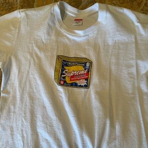 Supreme cheese white tee shirt FW19